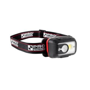Latarka czołowa PRO LED 300 lm z akumulatorem Li-ION i czujnikiem ruchu